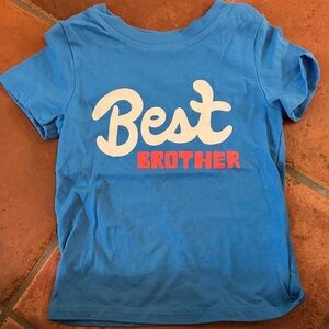 Cat & Jack Blue 'Best Brother' Short Sleeve Tee
